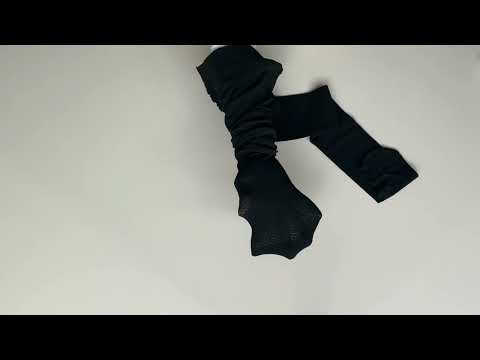 Prezentare ciorapi cu model dungi in carouri marunte Conte Breeze 40 den