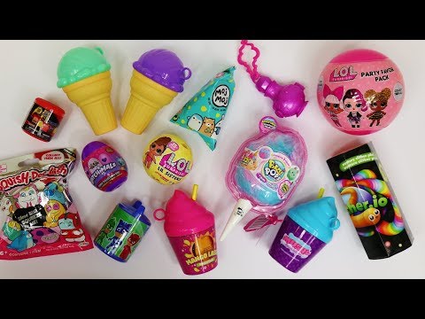 Squishies, plushies, surprise toys bonanza, My Little Pony, Pikmi Pops, LOL, Lego