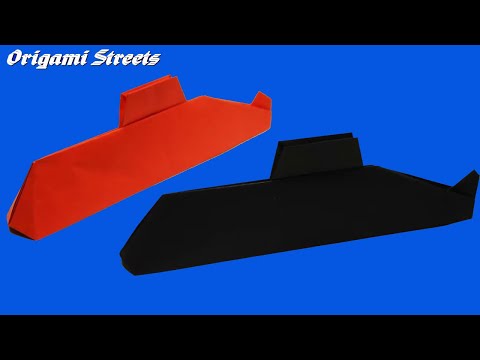 Как сделать субмарину из бумаги. Оригами субмарина