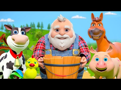 Farm Animal Song - Farmer in the Dell + More Kids Music & Nursery Rhymes