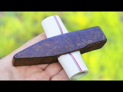 Amazing use of a Hammer and Plastic Pipe.