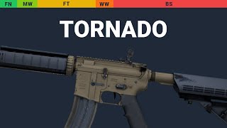 M4A4 Tornado Wear Preview