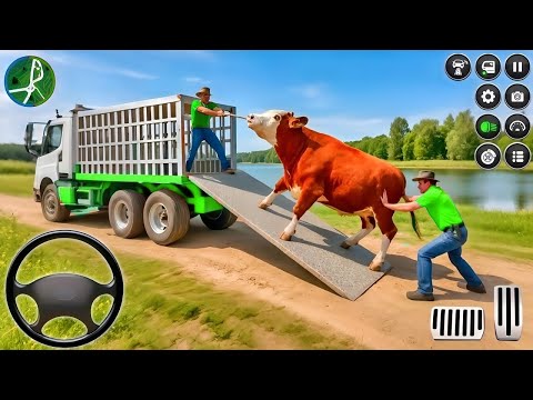 Farm Animal Truck Transport Simulator - Real Zoo Transporter Truck Driving - GamePlay