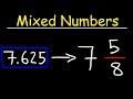 Converting Decimals to Fractions