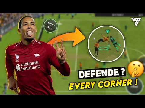 How to Defend in fc mobile how to defend corner kick SECRET trick 🤫 | Cris Xr