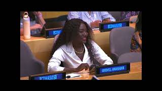 COUMBA GAWLO au GOLDEN  JUBILEE DE ECOWAS AUX NATIONS UNIES.