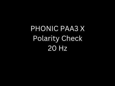 PHONICPAA3XPolarityCheck20Hz