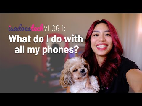 What do tech reviewers do with all the phones they review? || ISA DOES TECH VLOG 1