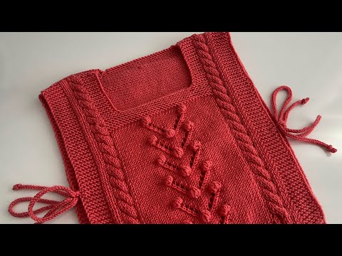 2 YAŞ YANLARI AÇIK SÜVETER BAŞTAN SONA ANLATIMI♥️#knittingdesignforbaby #bebekbattaniyemodelleri