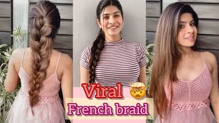 Learn French braid / easy step by step #hairdo #braids