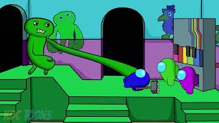 AMONG US ANIMATION Fighting with birds and monsters