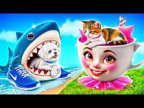 Домики одного цвета челлендж! Балерина Капучино vs Тралалело Тралала! The Italian Brainrot