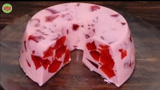 “Te vas a sorprender con lo fácil que es este postre de gelatina mosaico 😍🔥 2 ingredientes ”