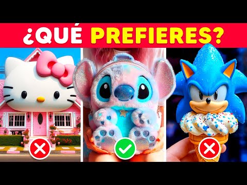 ¿Qué Prefieres? - Edición Sonic💙Stitch🎀Hello Kitty✨🤍 Lisa or Lena