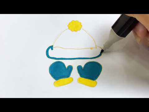 Share how to color hats and gloves