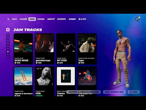 Fortnite SHOP LEAKED! (Travis Scott, FREE Skin, IShowSpeed)