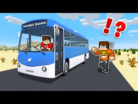 POJECHALIŚMY AUTOBUSEM NA KONIEC ŚWIATA w Minecraft!