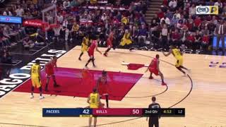 Myles Turner drives from the perimeter