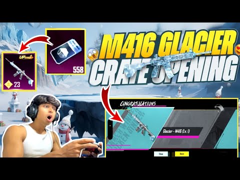 🔥 Finally | 558 Classic Creates Opening For M416 Glacier | M416 Glacier Crates Opening Tips Video