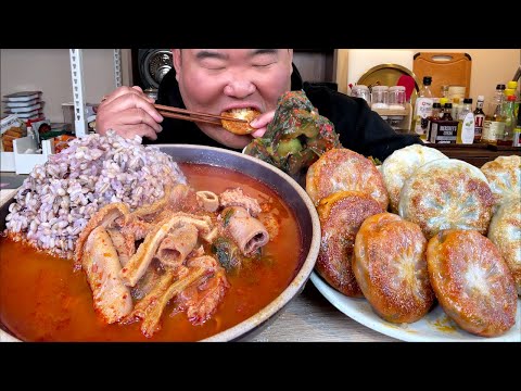 녹진한 내장국밥에 + 쫀득한 호떡만두 + 오이소박이 까지 해장은 이렇게 MUKBANG