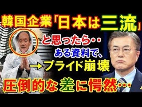 【海外の反応】隣国企業の８０％は日本企業が滅びると思ってた？ しかし、日韓を比較した資料にお隣さんがびっくり仰天！(他まとめ)