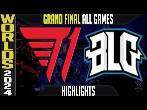 T1 vs BLG Highlights ALL GAMES | Worlds 2024 GRAND FINAL | T1 vs Bilibili Gaming