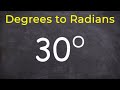Understanding Conversion from Degrees to Radians