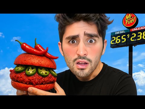 Eating the SPICIEST Foods at Every Fast Food Place!