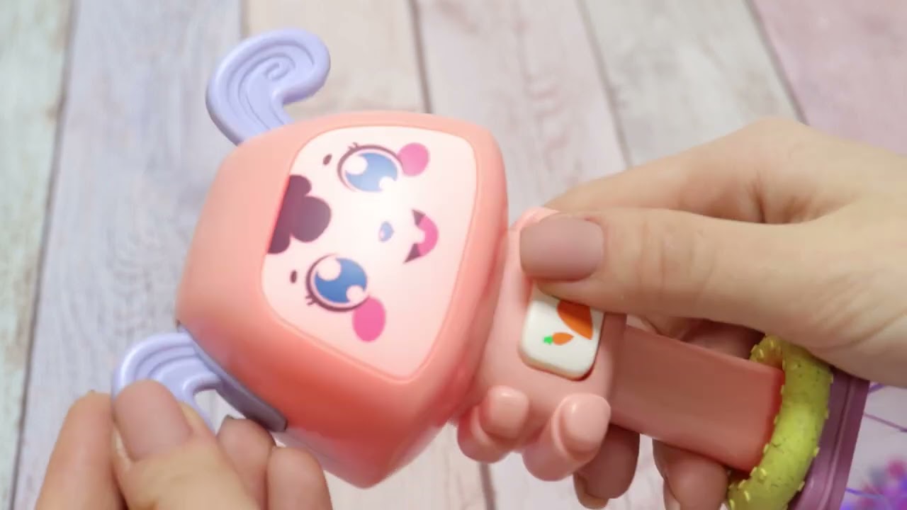 Погремушка зайчик озвученная 6режимов  - видео