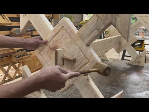 Rescue Wood From A Big Fire // Build A Large Dining Table From Discarded Burnt Wood