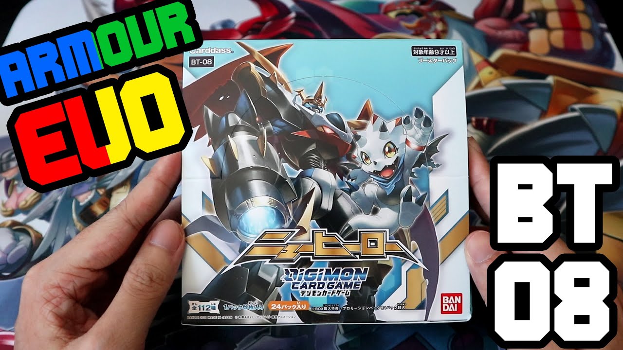 DIGIMON CARD GAME BT-08 New Hero Booster Box Opening | ARMOURS & JOGRESS - 02 FESTIVAL!!