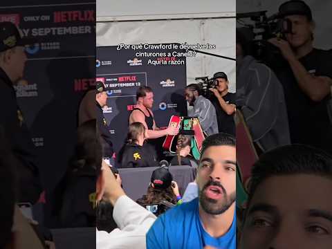¿Por qué Crawford le devuelve los cinturones a Canelo? Aquí la razón #boxeo #boxing #canelo
