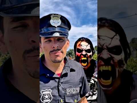 O POLICIAL NÃO ACREDITOU EM MIM 😩😱 #shortsvideo #zumbi