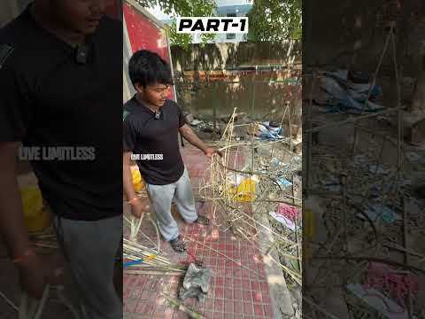 दशहरा में गुडगाँव का सबसे बड़ा 25 फुट का रावण को ऐसे बनाया 😳😳#youtubeshorts #viral #ravanmaking