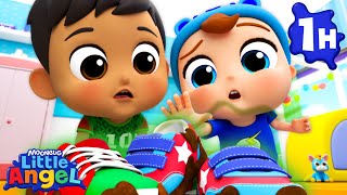 Let's Clean Our Stinky Shoes | Little Angel - Healthy Habits for kids