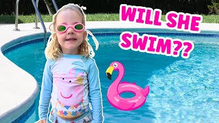 Angie Learns to Swim!....Maybe