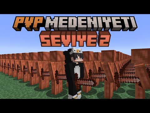 Minecraft ama PVP MEDENİYETİNDEN Kaçmaya Çalışıyorum...