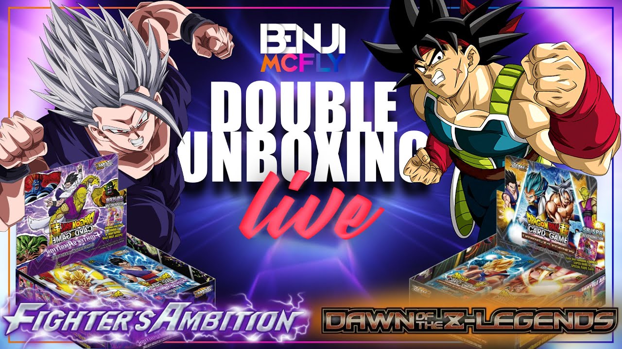 BENJI MCFLY LIVE ! J'OUVRE DEUX DISPLAY POUR CE 1er LIVE DE L'ANNÉE !!  (DBSCG BT17 BT18)