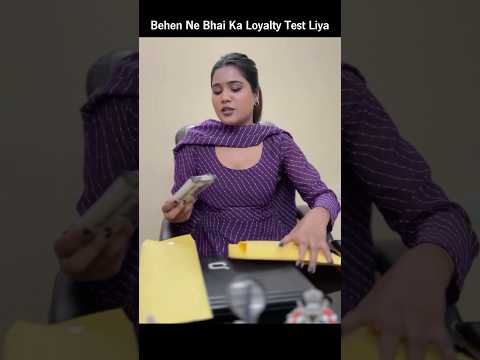 Behen Ne Bhai Ka Loyalty Test Liya #rakshabandhan #rakhi #viral #trending #viralvideo #shorts #behen
