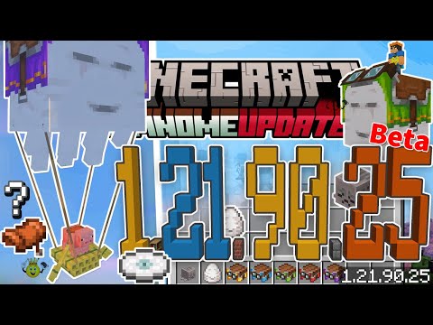 ⭐Tudo Sobre Mudança Sela🐎| Novo Disco📀🎵 | Laço Ghast Feliz👻| Minecraft 1.21.90.25 Beta❕
