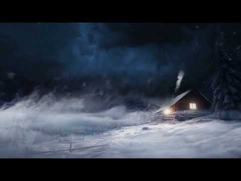 Snowstorm Cabin in Forest w/ Rumbling Thunder Sounds for Sleeping, Relaxing: Blizzard Storm Ambience