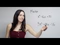 Factoring Quadratics: When It Can't Be Done