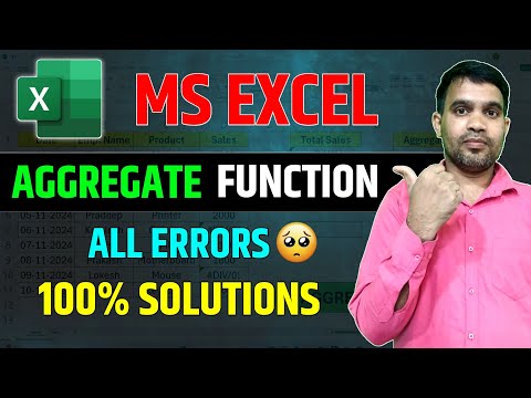 Excel Most Powerful Formula | Excel Aggregate Function | Excel Formula and Function