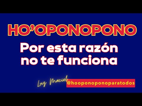 Por este motivo las meditaciones no te funcionan Aprende ho'oponopono correctamente suelto y confío