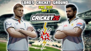 ENGLAND vs PAKISTAN - 2nd Test Day 1 Highlights | PAK tour of ENG |Cricket26 Gameplay