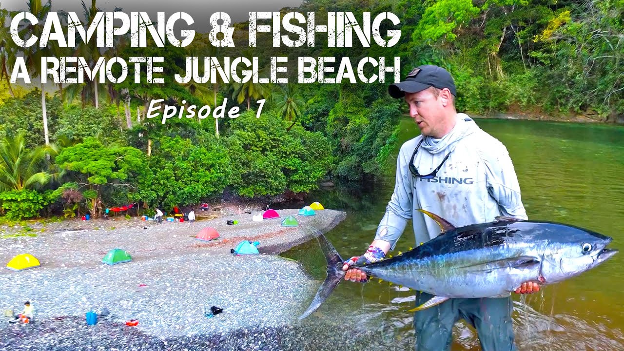 Remote Jungle Camping & Fishing on Panama's Pacific Coast (TUNA & MAHI) - Part 1