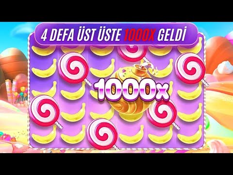 SWEET BONANZA 1000 🍭 BONANZA DA 4 DEFA ÜST ÜSTE 1000X GELDİ !! #slotoyunları