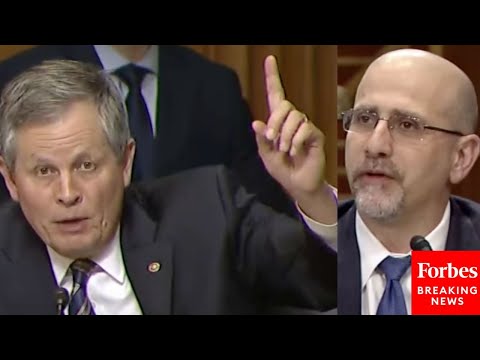 YouTube video thumbnail: 'They're Saying It's for Peaceful Purposes...': Daines Asks Fmr. Ambassador About Iran Space Program