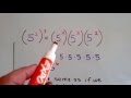 Exponent Rules and Properties