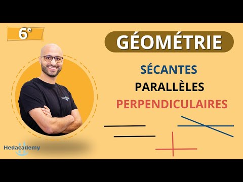 DROITES SÉCANTES - PARALLÈLES - PERPENDICULAIRES - CM2 / 6ᵉ